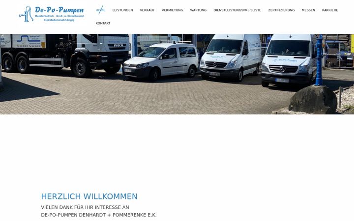 Screenshot of de-po-pumpen.de