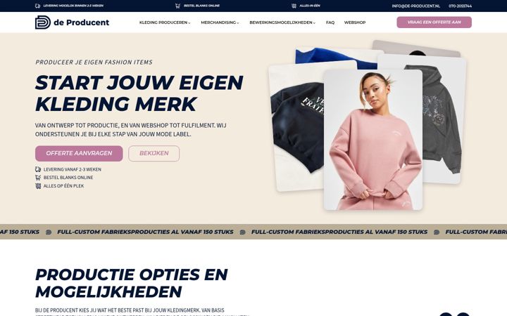 Screenshot van de-producent.nl