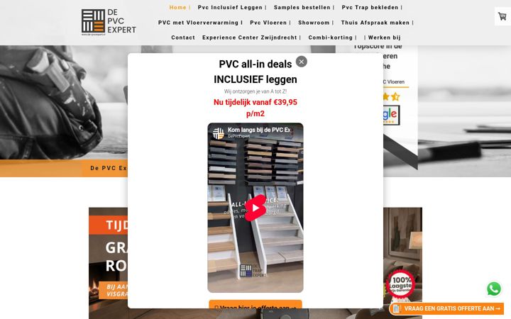 Screenshot van de-pvcexpert.nl