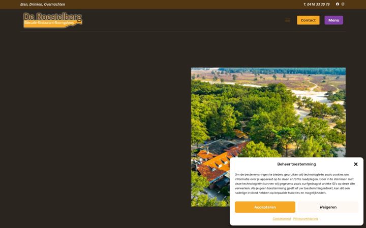Screenshot van de-roestelberg.nl