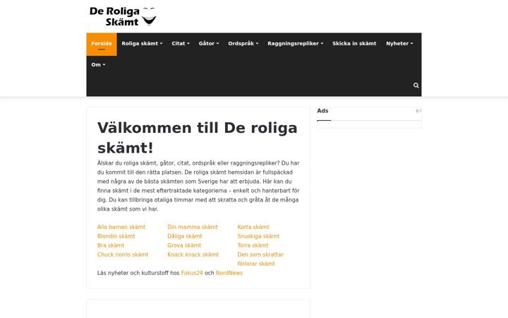 Screenshot of de-roliga-skamt.se