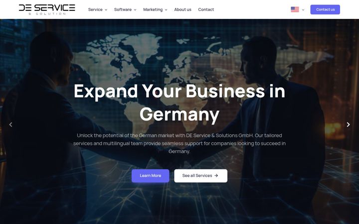 Screenshot of de-service-solution.de