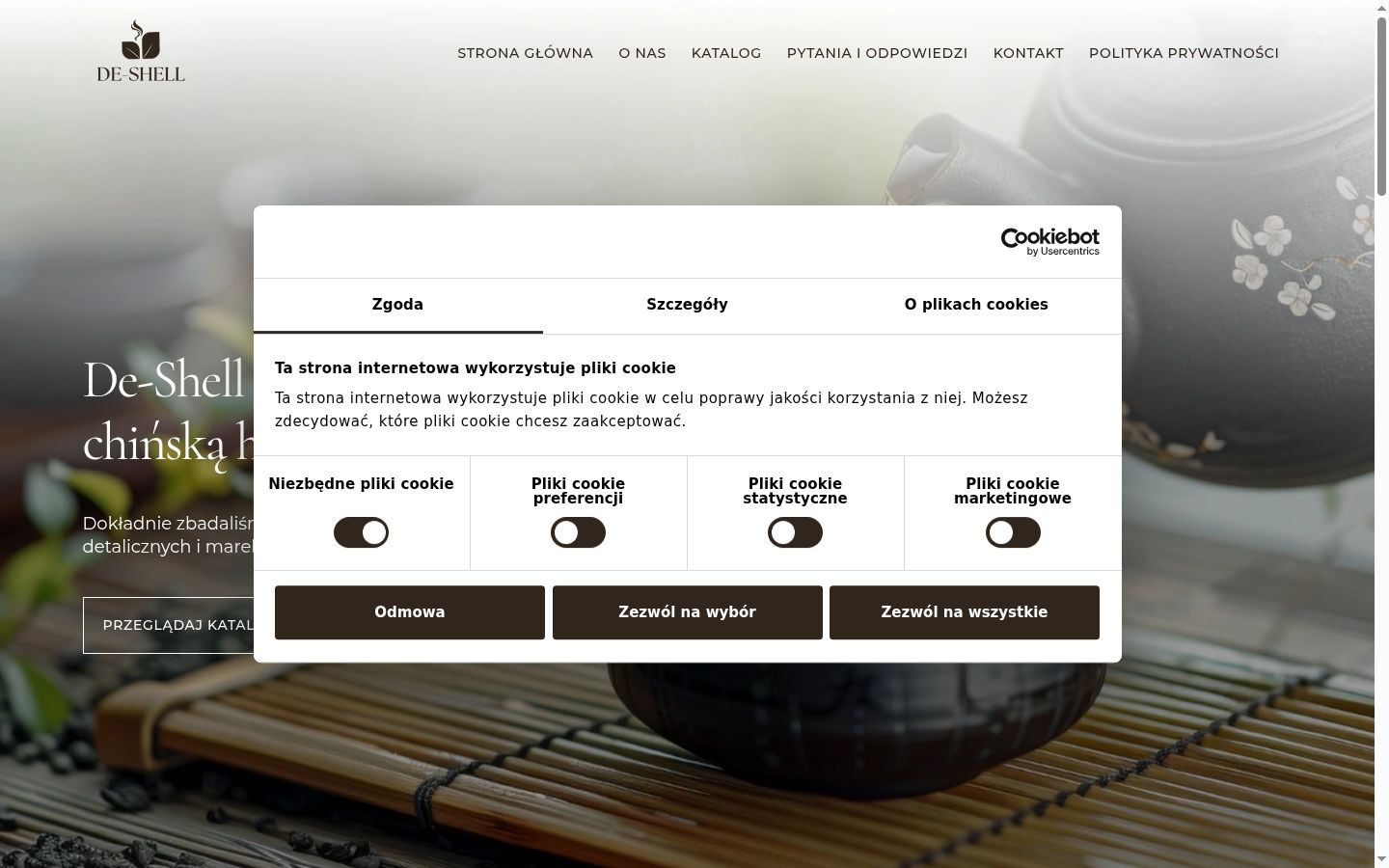 Snímek obrazovky baneru souhlasu zobrazeného před jakoukoli interakcí