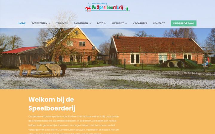 Screenshot van de-speelboerderij.nl