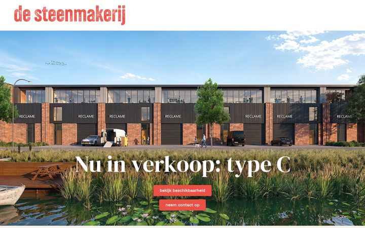 Captura de ecrã de de-steenmakerij.nl