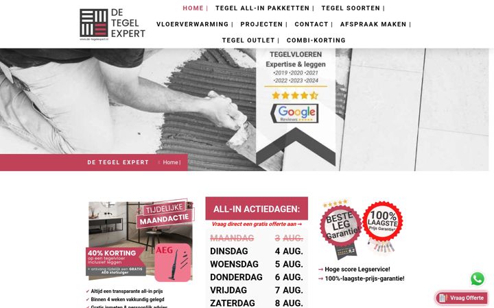 Captura de ecrã de de-tegelexpert.nl