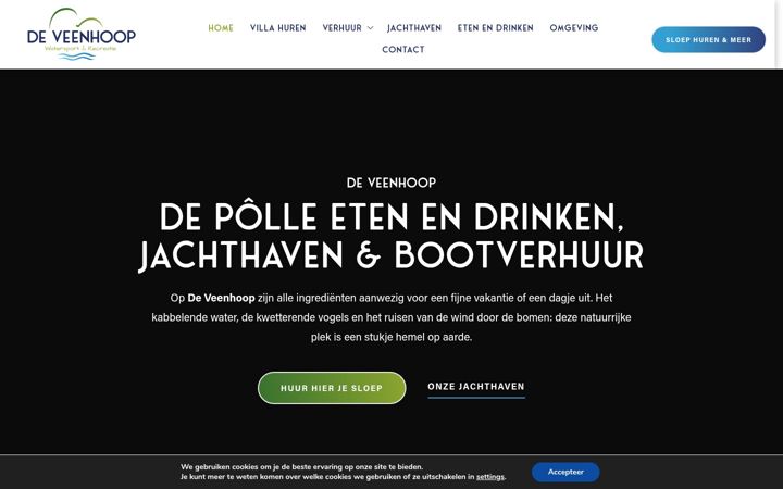 Captura de ecrã de de-veenhoop.nl