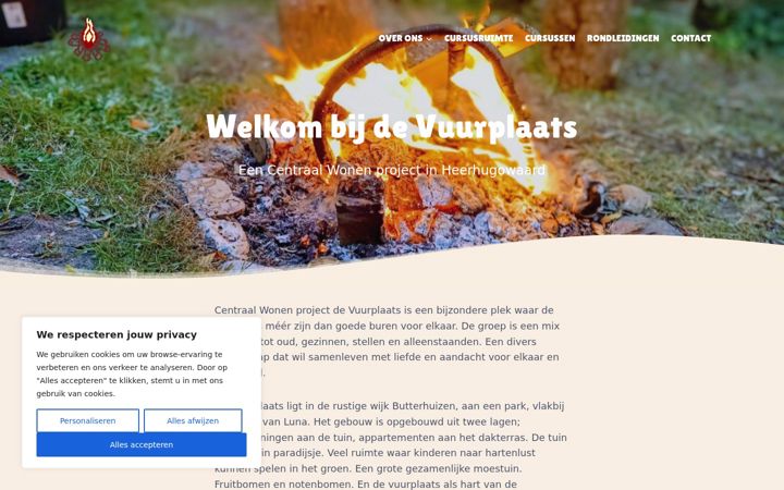 Captura de ecrã de de-vuurplaats.nl