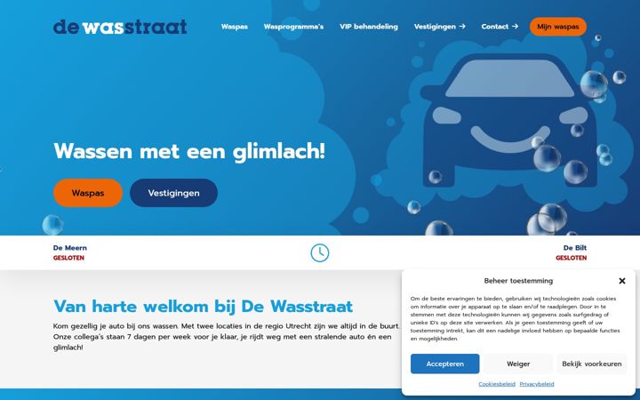 Captura de ecrã de de-wasstraat.nl