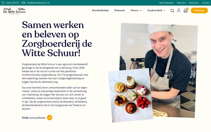 Snimka zaslona za de-witteschuur.nl
