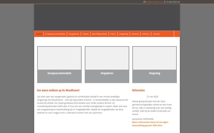Screenshot of de-woudhoeve.nl