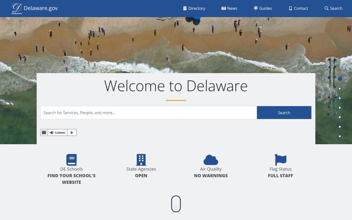 Screenshot of de.gov