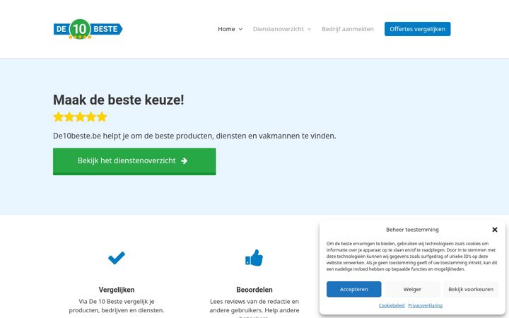 Screenshot of de10beste.be