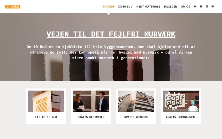 Screenshot of de10bud.dk