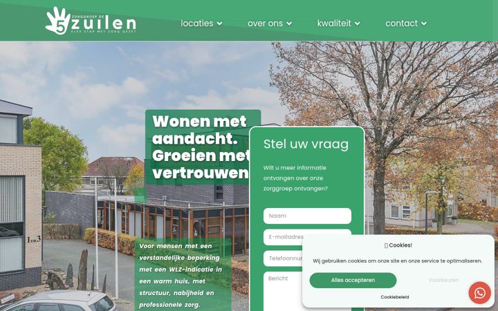 Snimka zaslona za de5zuilen.nl