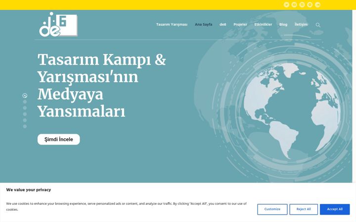 Screenshot of de6turkiye.com