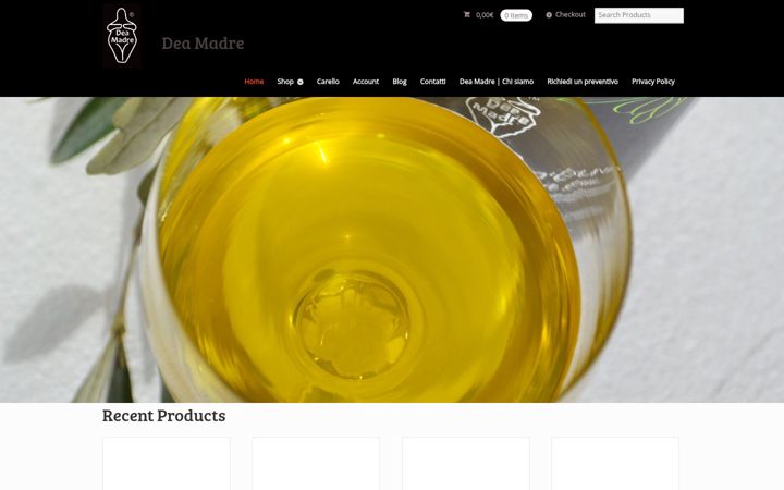 Screenshot of dea-madre.com