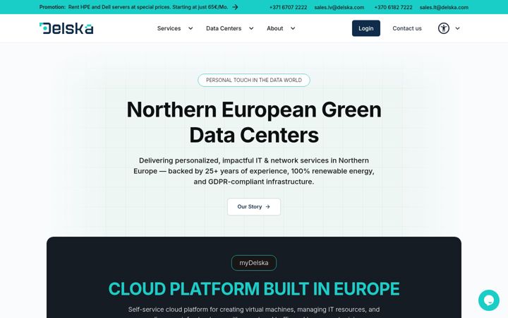 Screenshot of deac.eu