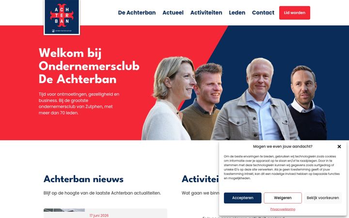 Snimka zaslona za deachterban.nl