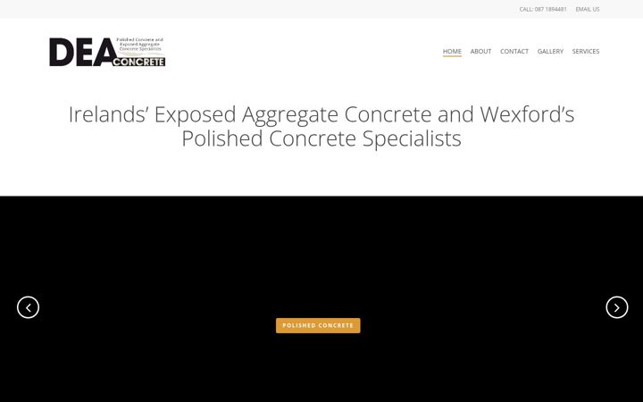 Screenshot of deaconcrete.com