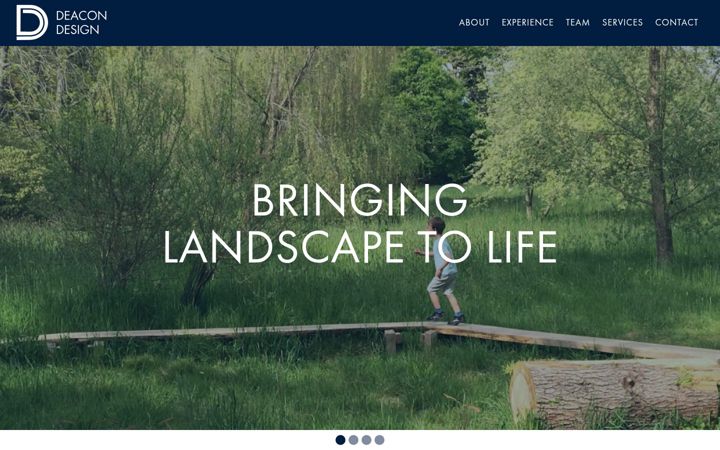 Screenshot of deacondesign.co.uk