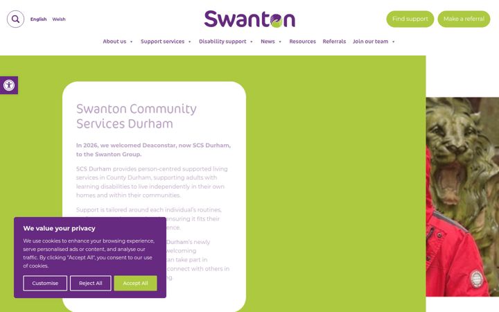 Screenshot of deaconstar.co.uk