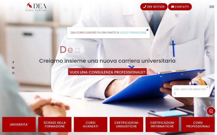 Screenshot of deacorsieuropei.com