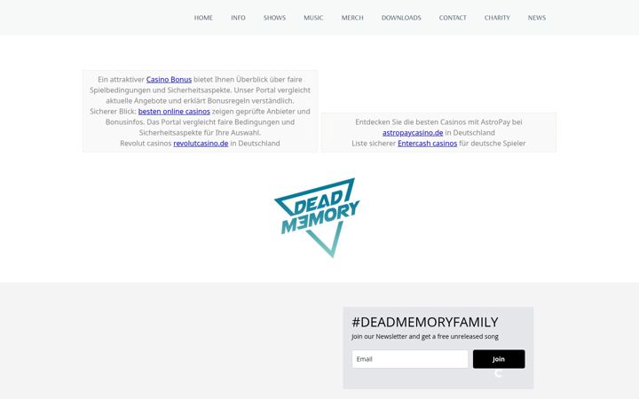 Screenshot of dead-memory.de