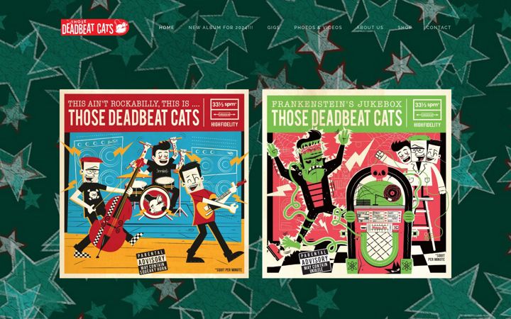 Ekrānuzņēmums no deadbeatcats.co.uk
