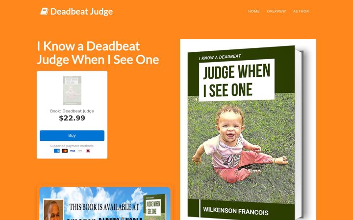 Screenshot of deadbeatjudge.com