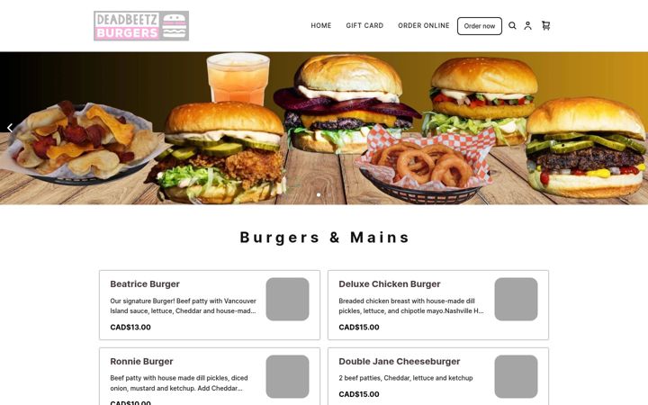 Screenshot of deadbeetz.com