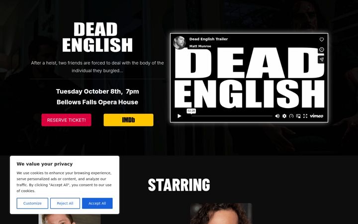 Screenshot of deadenglish.com