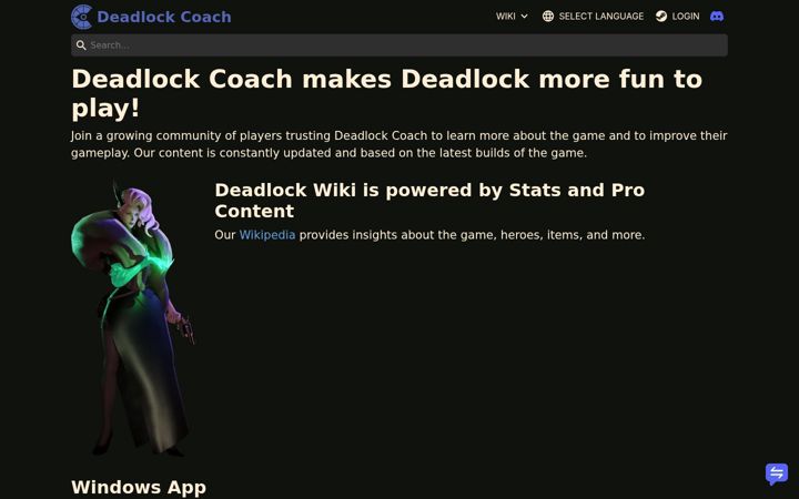 Posnetek zaslona deadlock.coach