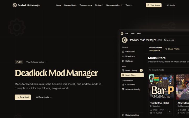 Екранна снимка на deadlockmods.app