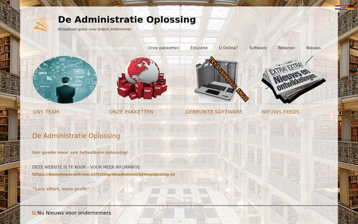 Snímek obrazovky deadministratieoplossing.nl