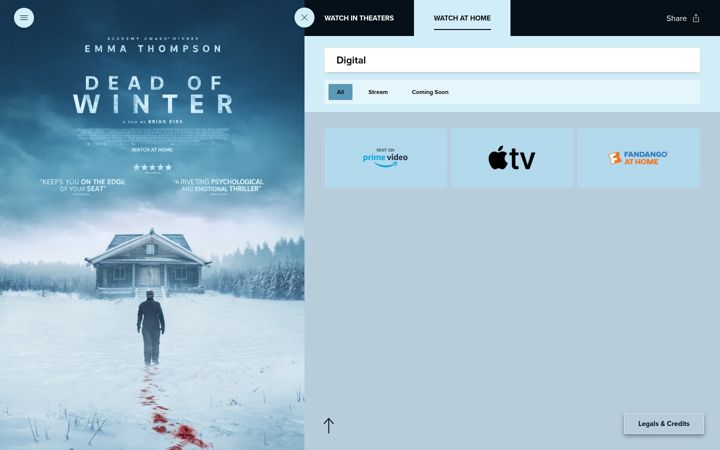 Screenshot of deadofwinterfilm.com
