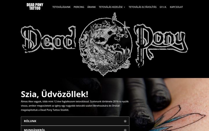 Zrzut ekranu deadponytattoo.hu
