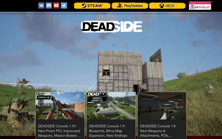 Screenshot of deadsidegame.com