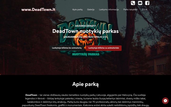 Capture d'écran de deadtown.lt