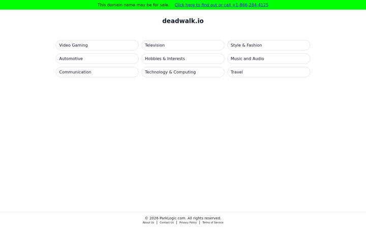 Екранна снимка на deadwalk.io