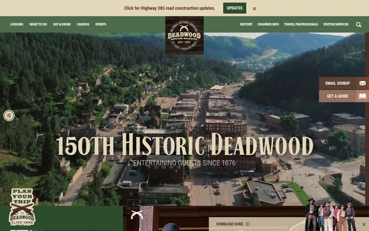 Screenshot of deadwood.com