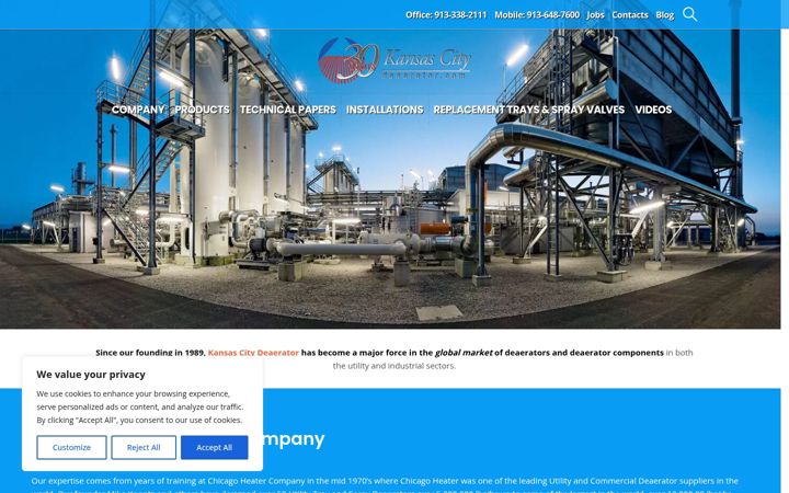 Screenshot of deaerator.com