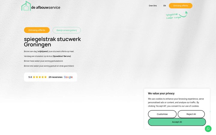 Snimka zaslona za deafbouwservice.nl