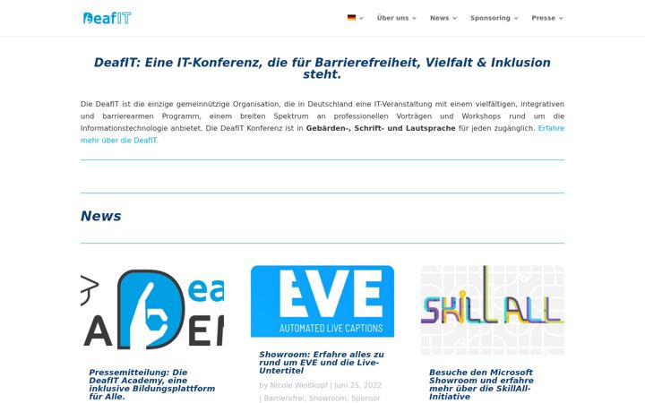 Screenshot of deafit.org
