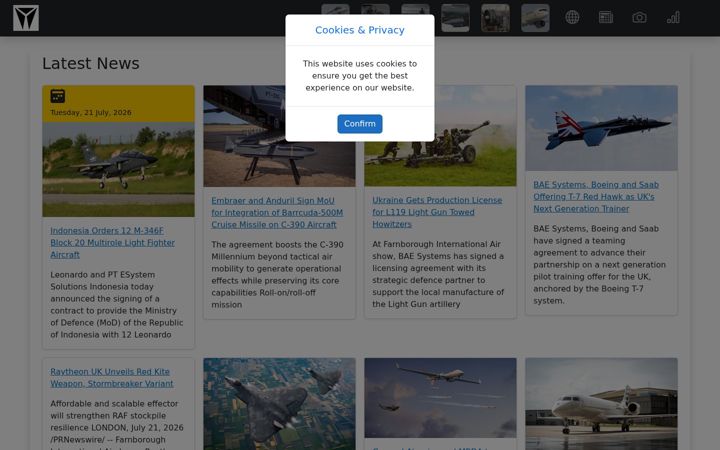 Screenshot von deagel.com