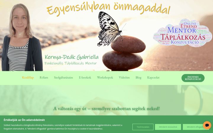 Zrzut ekranu deakgabriella.hu