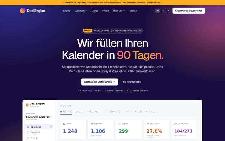 Screenshot of deal-engine.de