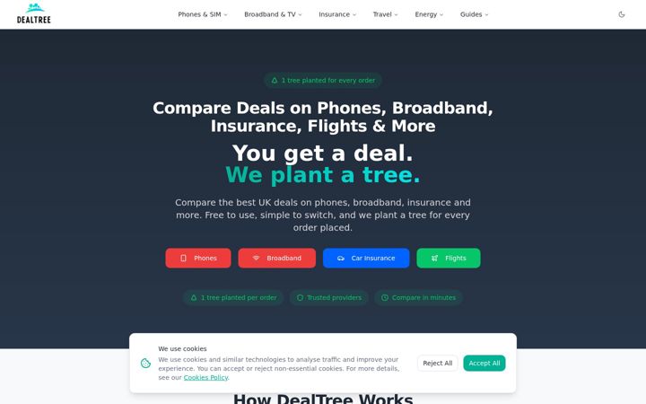 Screenshot of deal-tree.com