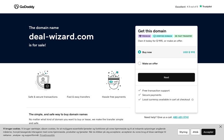 Screenshot of deal-wizard.com