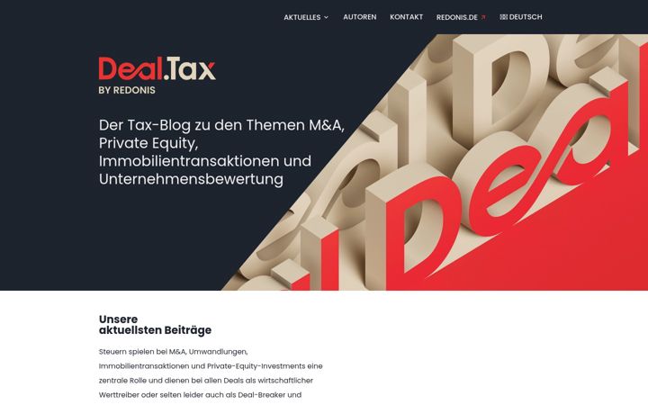 Screenshot of deal.tax